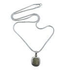 Moldavite Necklace Brilliant Shooting Star Sterling Silver