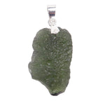 Moldavite Pendant Real Deal Czech Sterling Silver