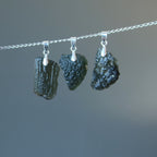 Moldavite Pendant Real Deal Czech Sterling Silver