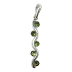 Moldavite Pendant Constellation Lyra Sterling Silver