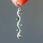Moldavite Pendant Constellation Lyra Sterling Silver