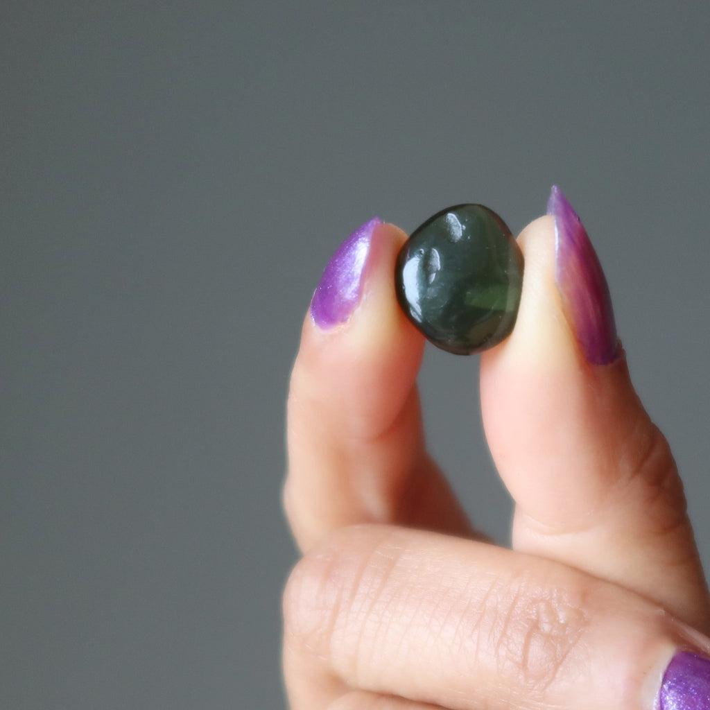 Moldavite Polished Green Tektite Soul Star Chakra Gem