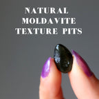 Moldavite Polished Green Tektite Soul Star Chakra Gem