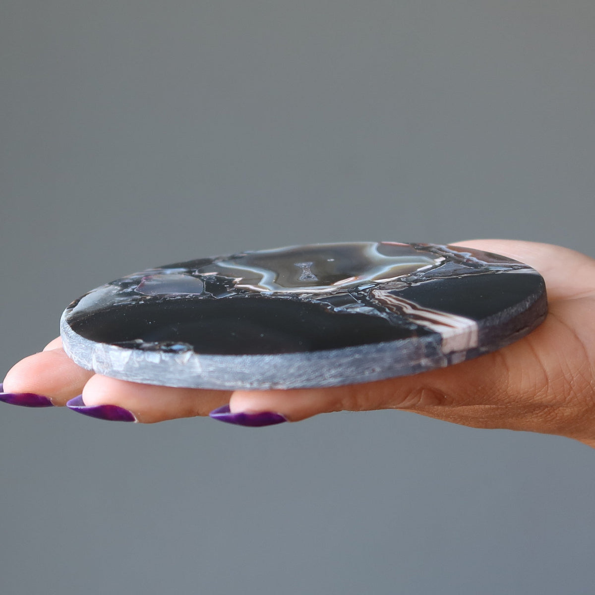 Onyx Coaster Black Stone
