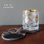 Onyx Coaster Black Stone