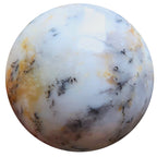 Opal Sphere White Dendritic Enchanting Merlinite Crystal Ball