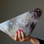 Quartz Showpiece Amethyst Smoky Crystal Trifecta