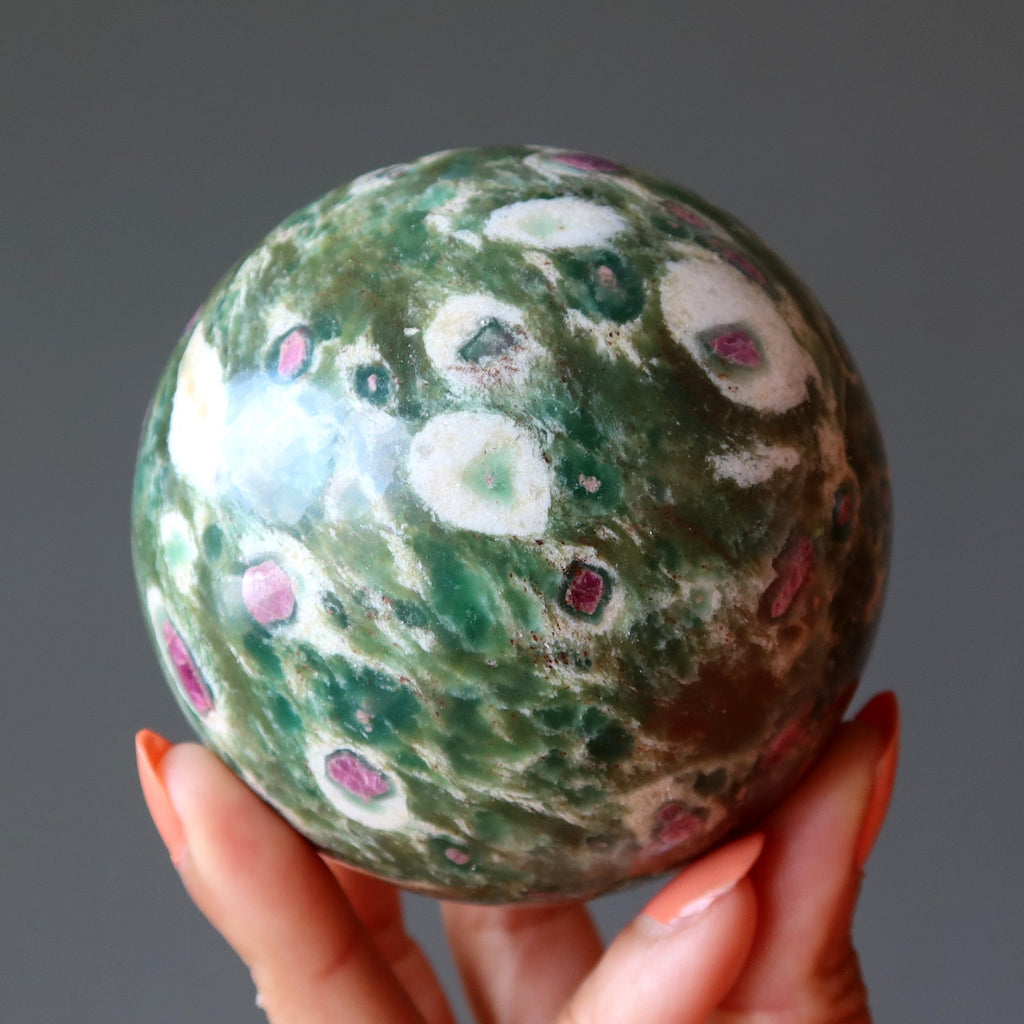 Ruby Fuchsite Sphere