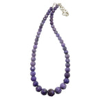 Sugilite Necklace Purple Faceted Gem Sterling Silver