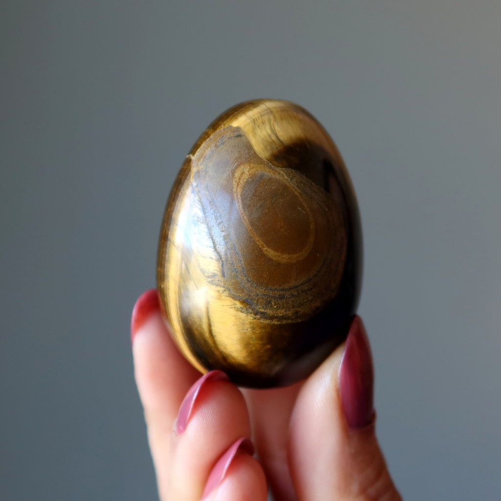 Tigers Eye Egg Nature's Miracle Confidence Crystal