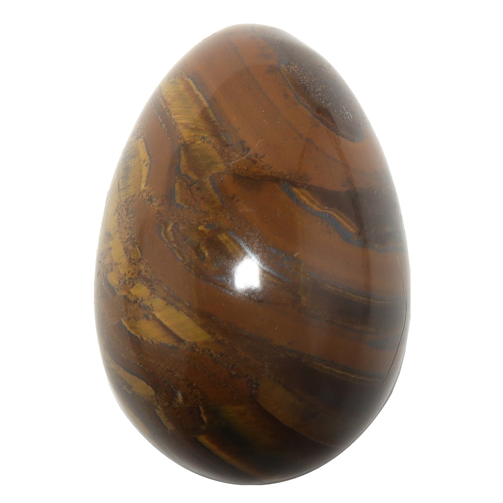 Tigers Eye Egg Hematite Iron Strong Power of Earth Crystal