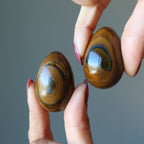 Tigers Eye Egg Hematite Iron Strong Power of Earth Crystal