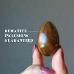 Tigers Eye Egg Hematite Iron Strong Power of Earth Crystal