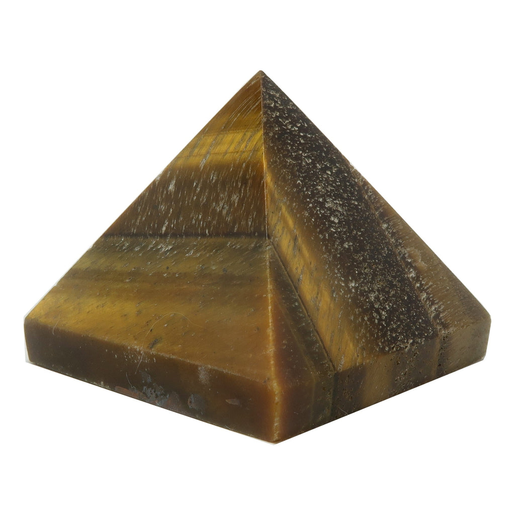 Tigers Eye Pyramid Peak Power Stone Business Success