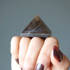 Tigers Eye Pyramid Peak Power Stone Business Success