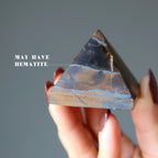 Tigers Eye Pyramid Peak Power Stone Business Success